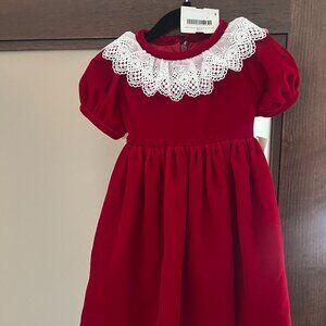 Designer Baby Girl Velvet Holiday Dress